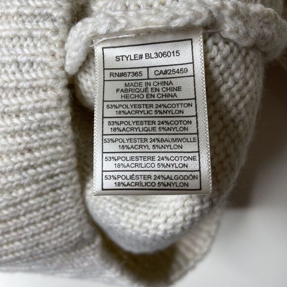 BB Dakota Steve Madden Come Here Soften Puff Sleeve Sweater Oatmeal Size XS - Picture 9 of 12